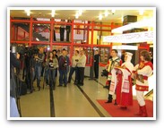 встреча с хлебом-солью на выставке